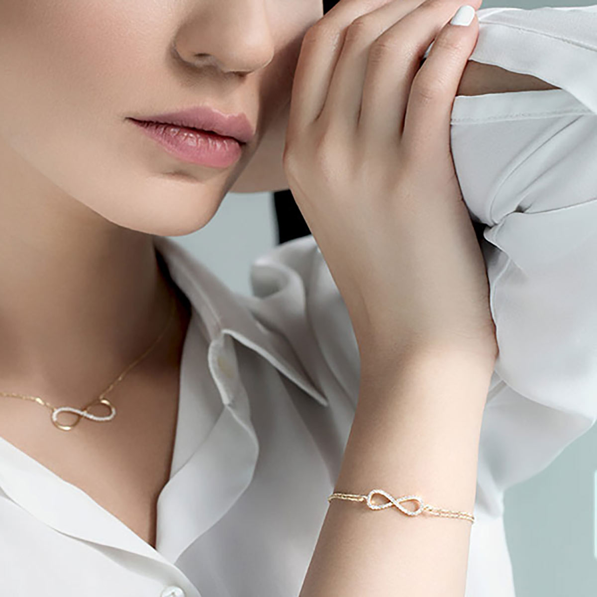 دستبند زنجير طلا  کد RS-183