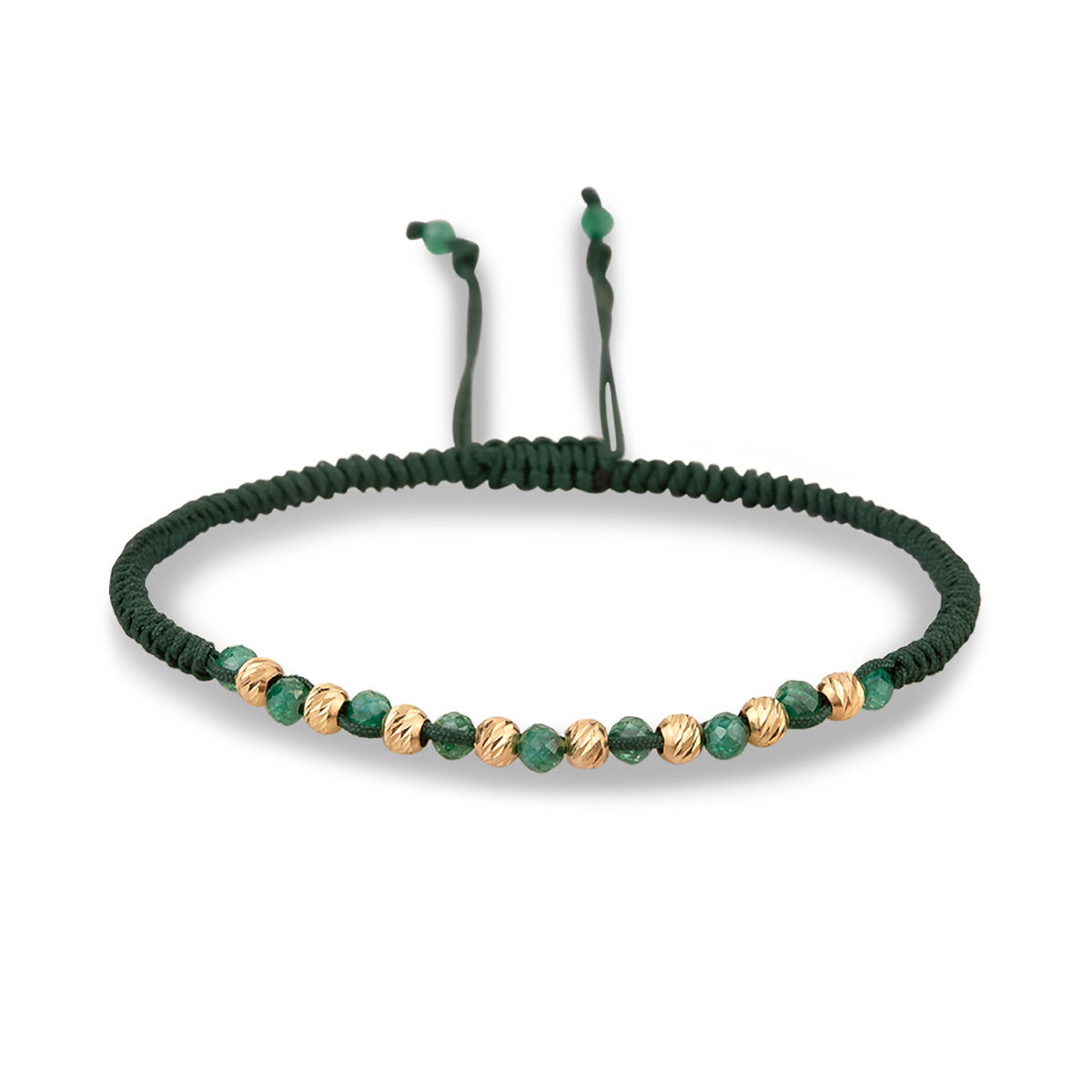 دستبند سنگی 8 برنارد و سبز کد BSH426