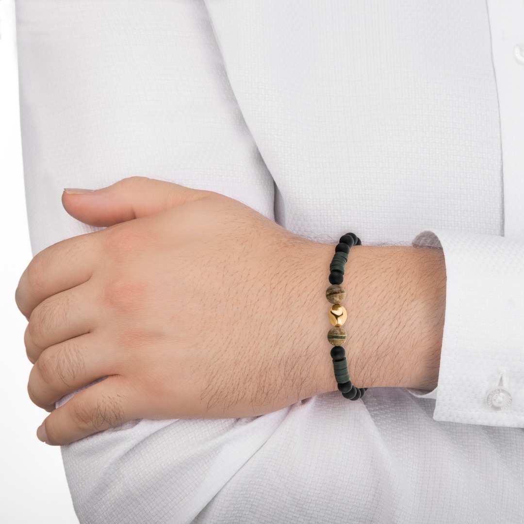 دستبند سنگی  کد BSH256
