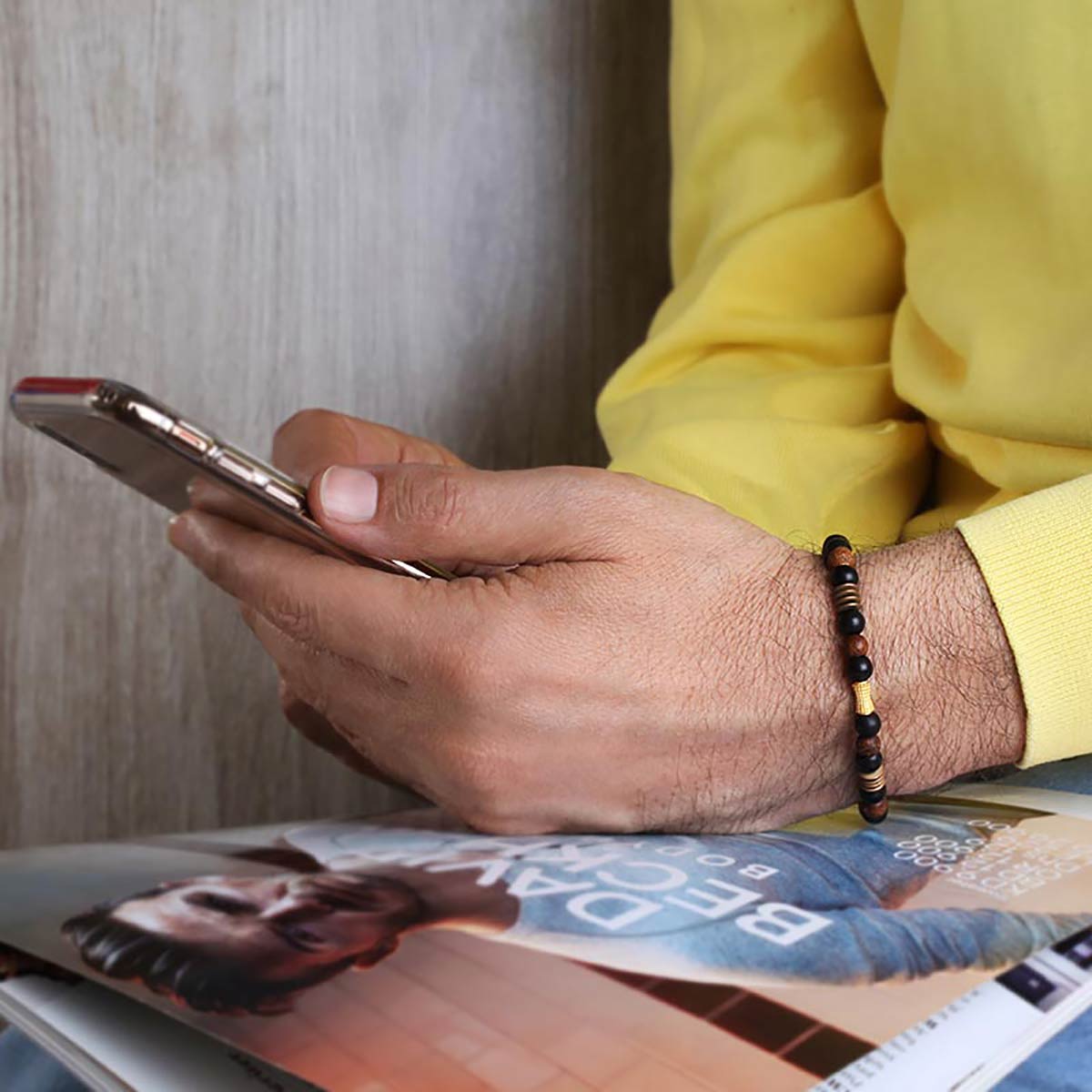 دستبند سنگی  کد BSH134