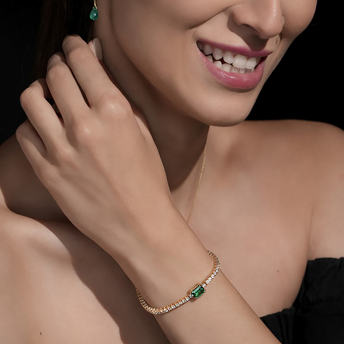 دستبند زنجير طلا  کد BM347