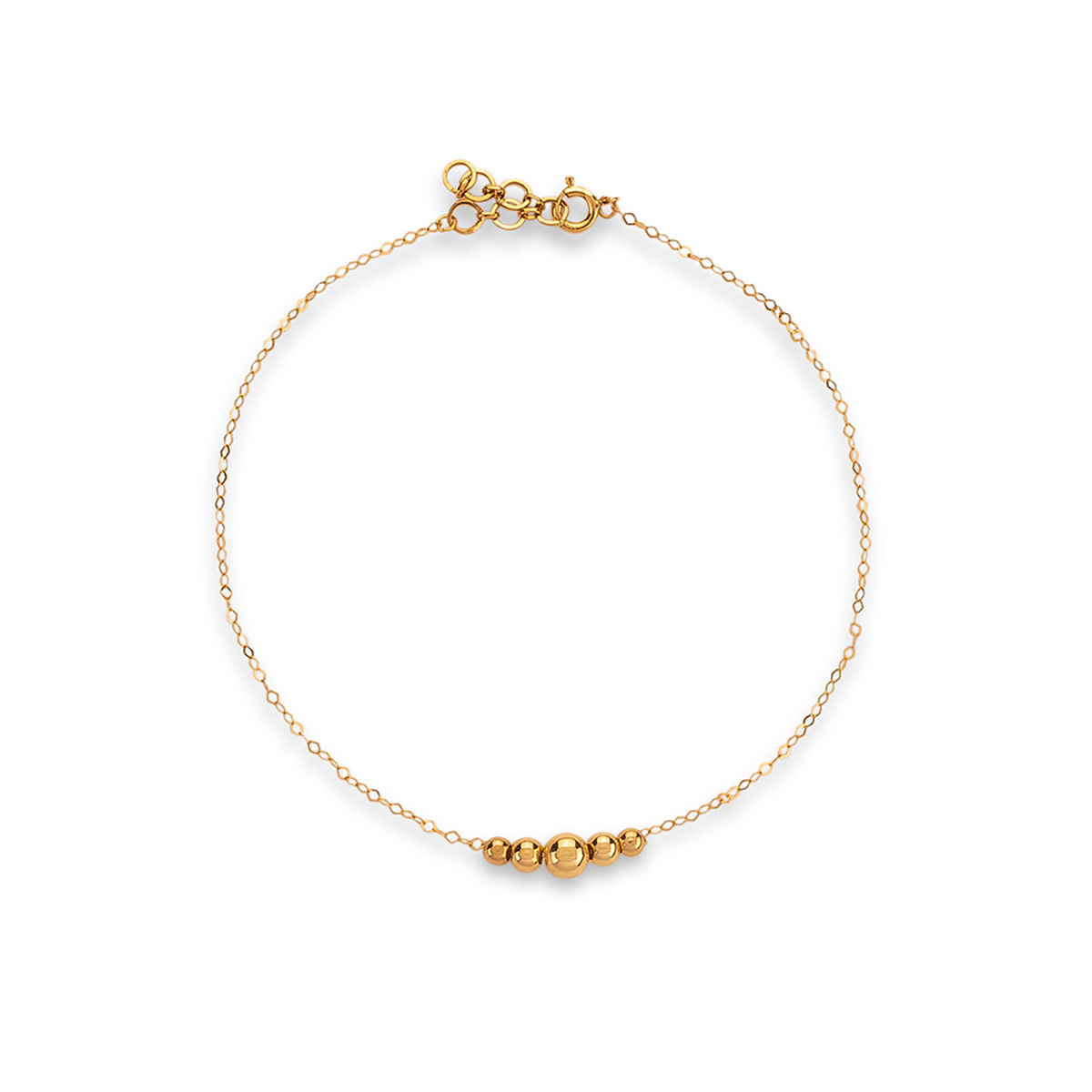 دستبند زنجير طلا  کد BMR490