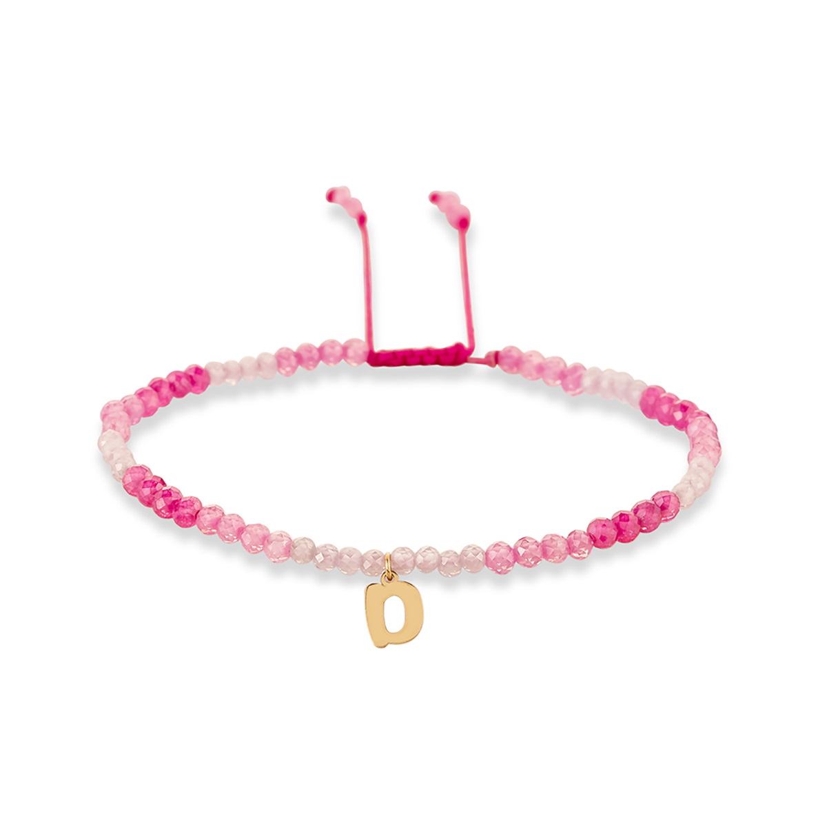 دستبند سنگی حرف D کد BSH419