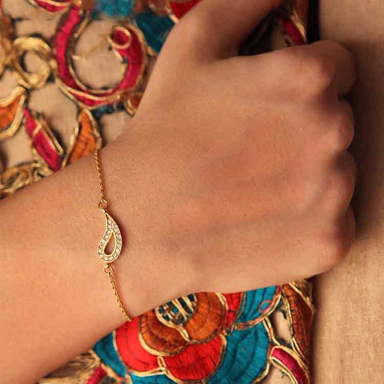 دستبند زنجير طلا  کد BM130