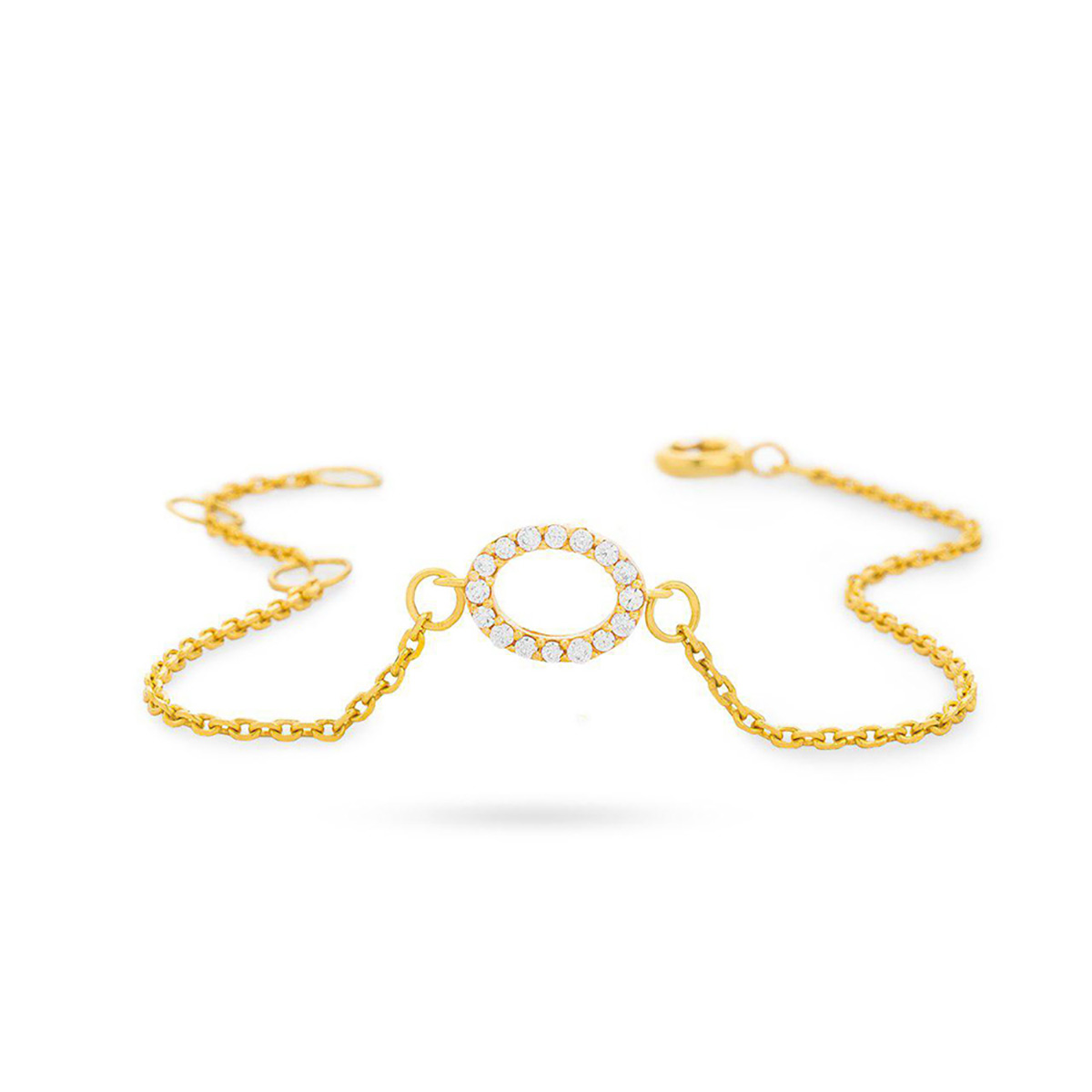 دستبند زنجير طلا  کد BM279