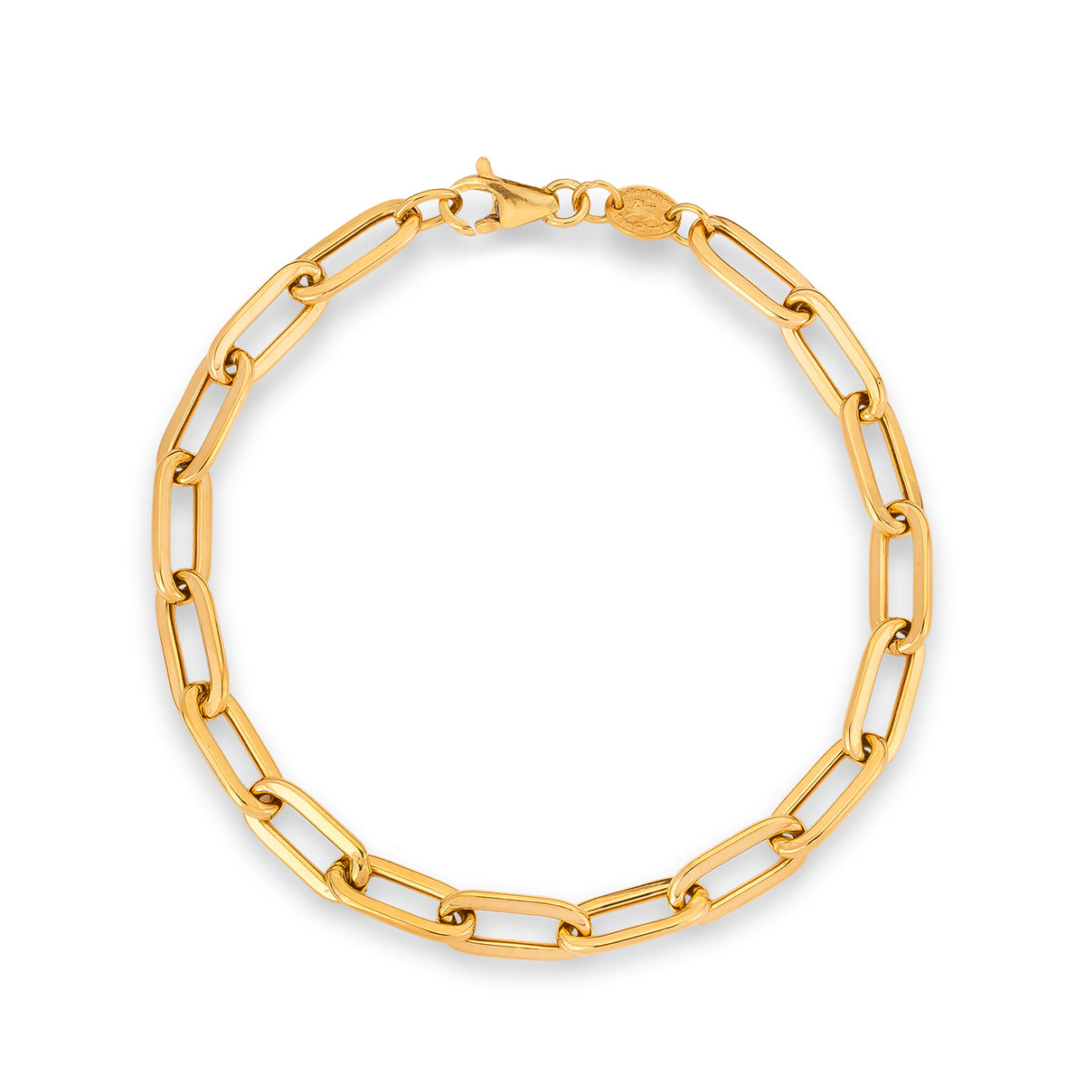 دستبند زنجير طلا  کد BMR359