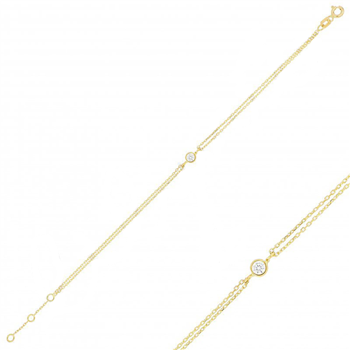 دستبند زنجير طلا  کد BMOH106