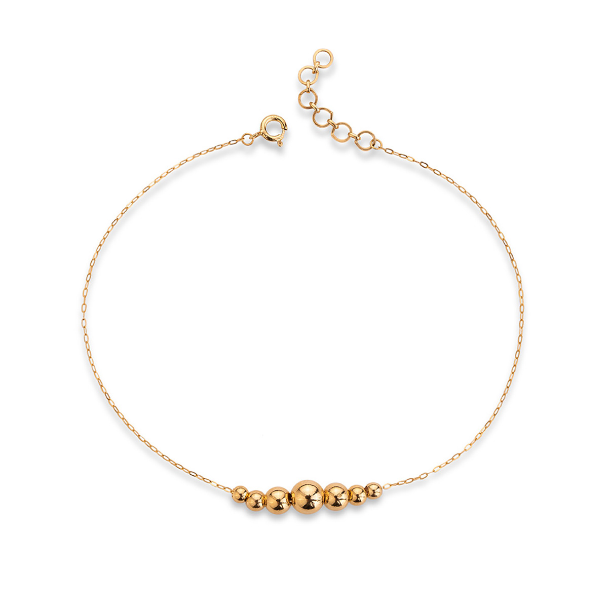 دستبند زنجير طلا  کد BMR476