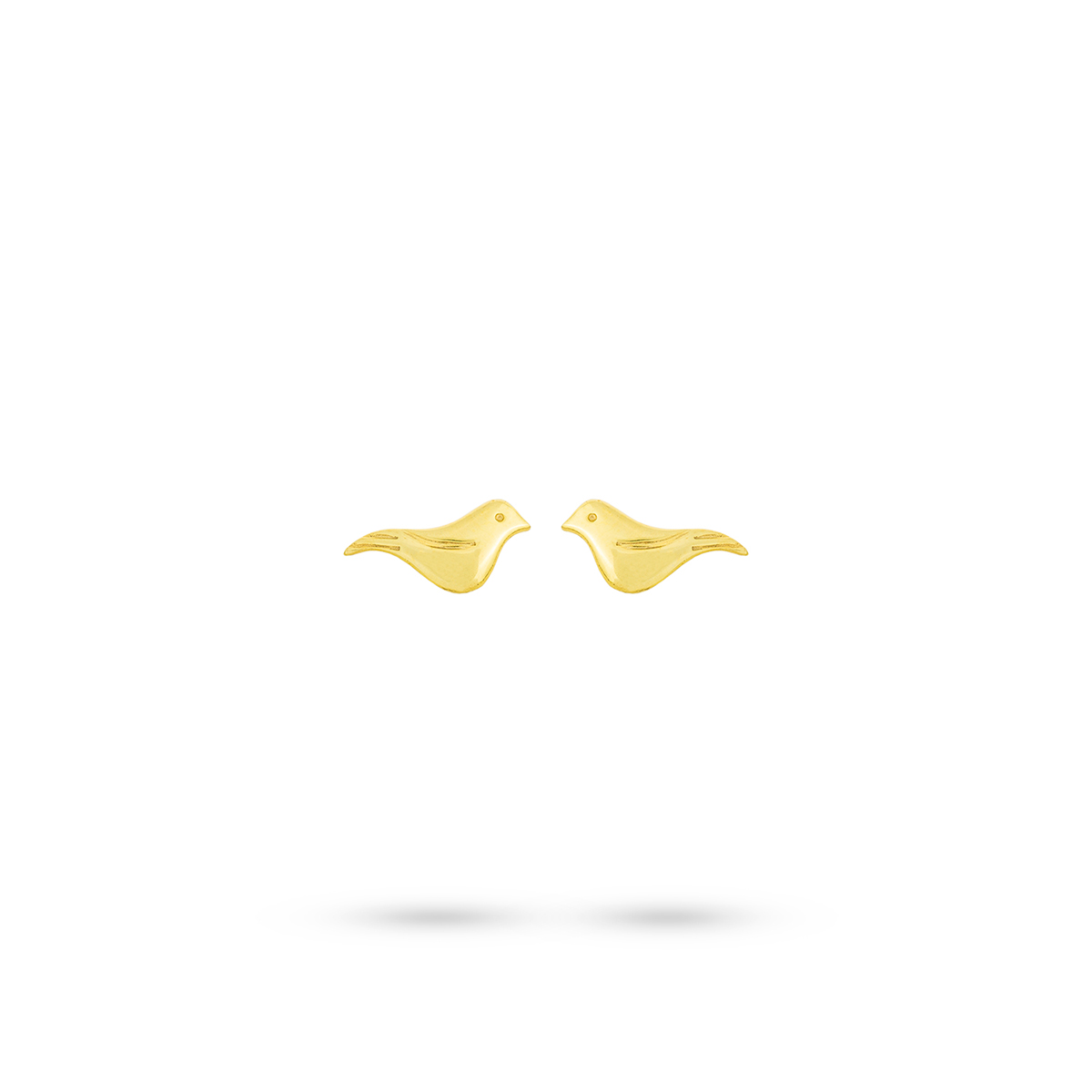 گوشواره گوشواره میخی طلا طرح گنجشک بزرگ کد EM063