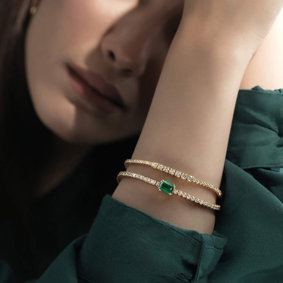 دستبند زنجير طلا  کد BM352