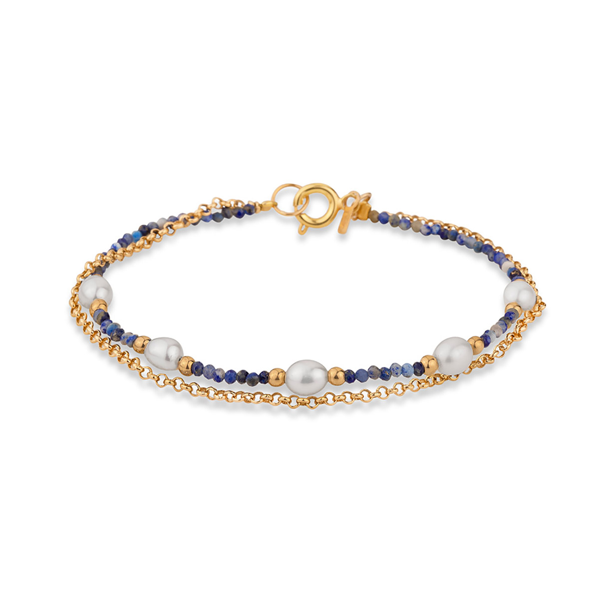 دستبند زنجير طلا  کد BT136