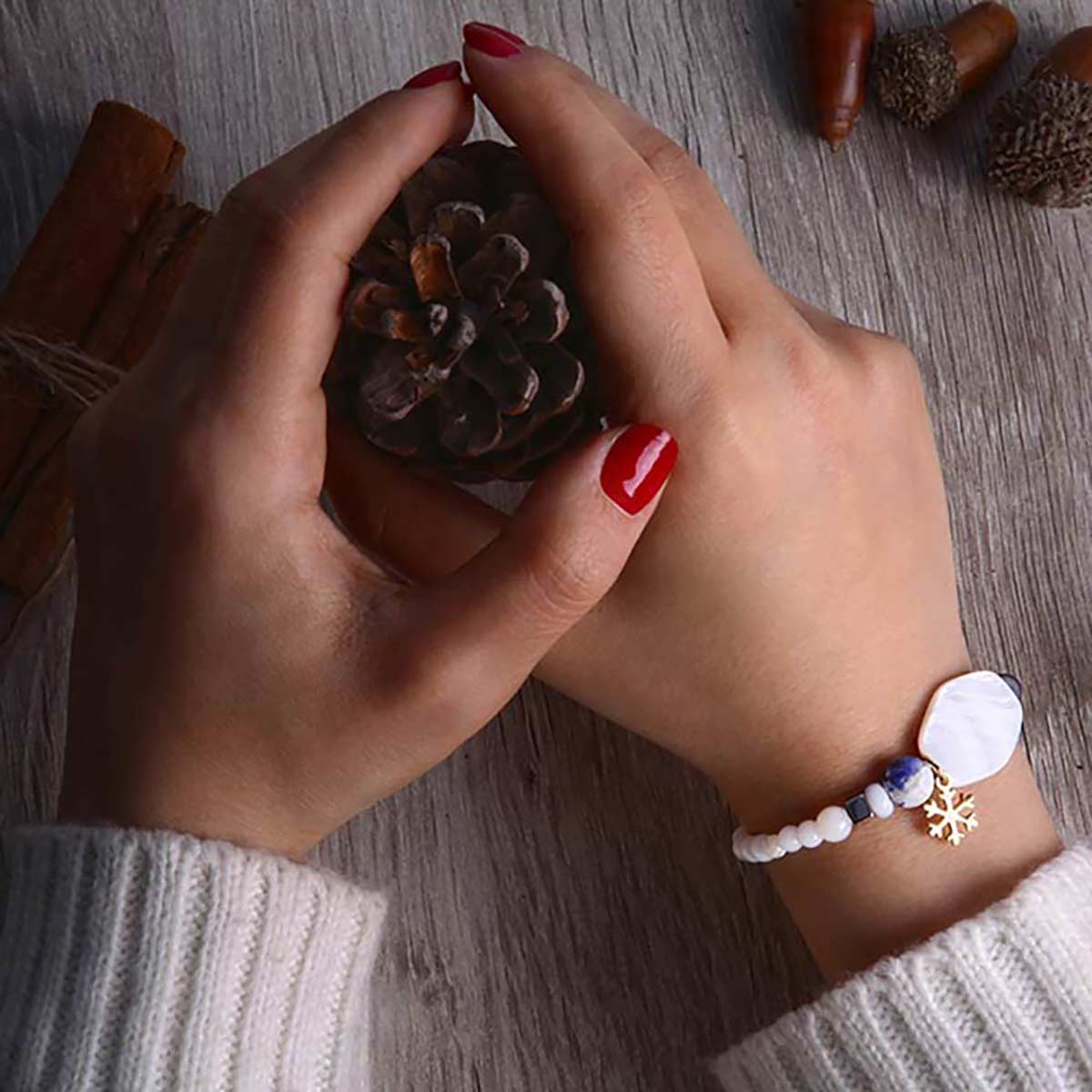 دستبند سنگی  کد BSH111