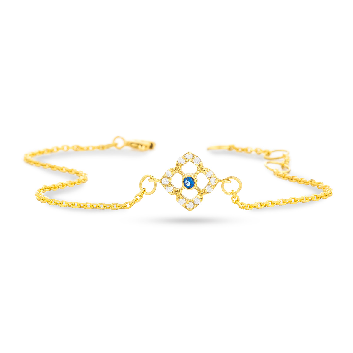 دستبند زنجير طلا  کد BM049