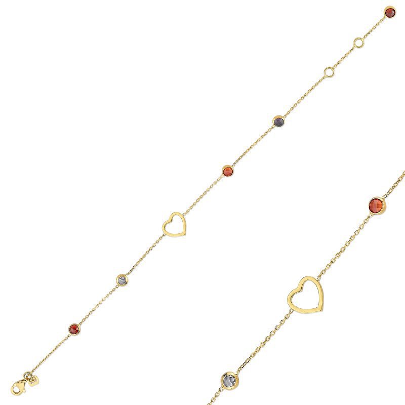 دستبند زنجير طلا  کد MRCB-25