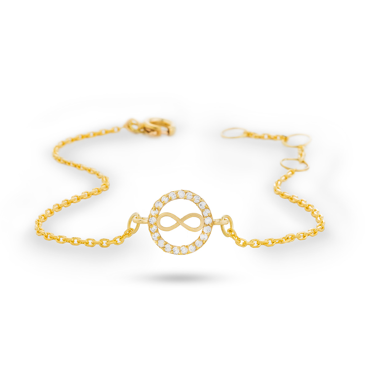 دستبند زنجير طلا  کد BM156