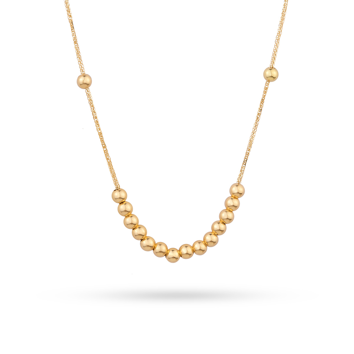 گردنبند شانزده گوی ساده کد NMR519