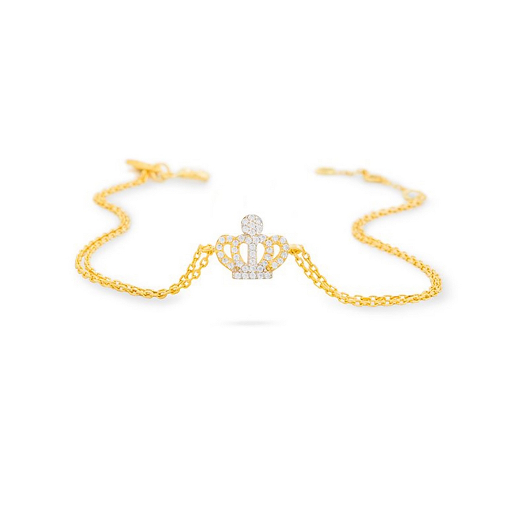 دستبند زنجير طلا  کد RSB-17