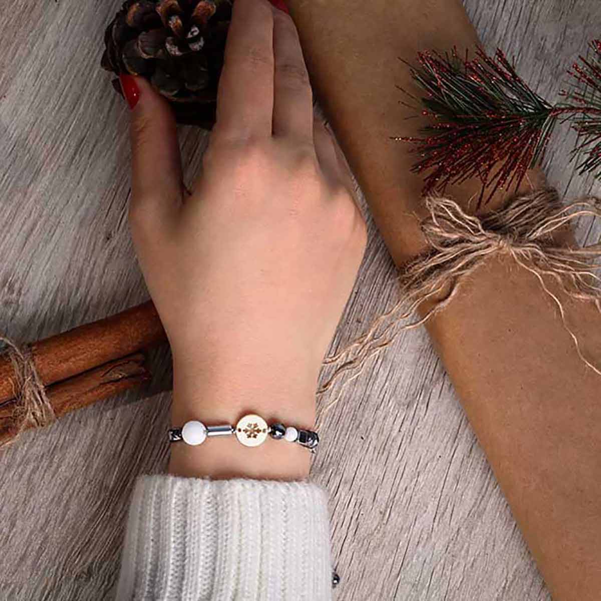 دستبند سنگی  کد BSH110