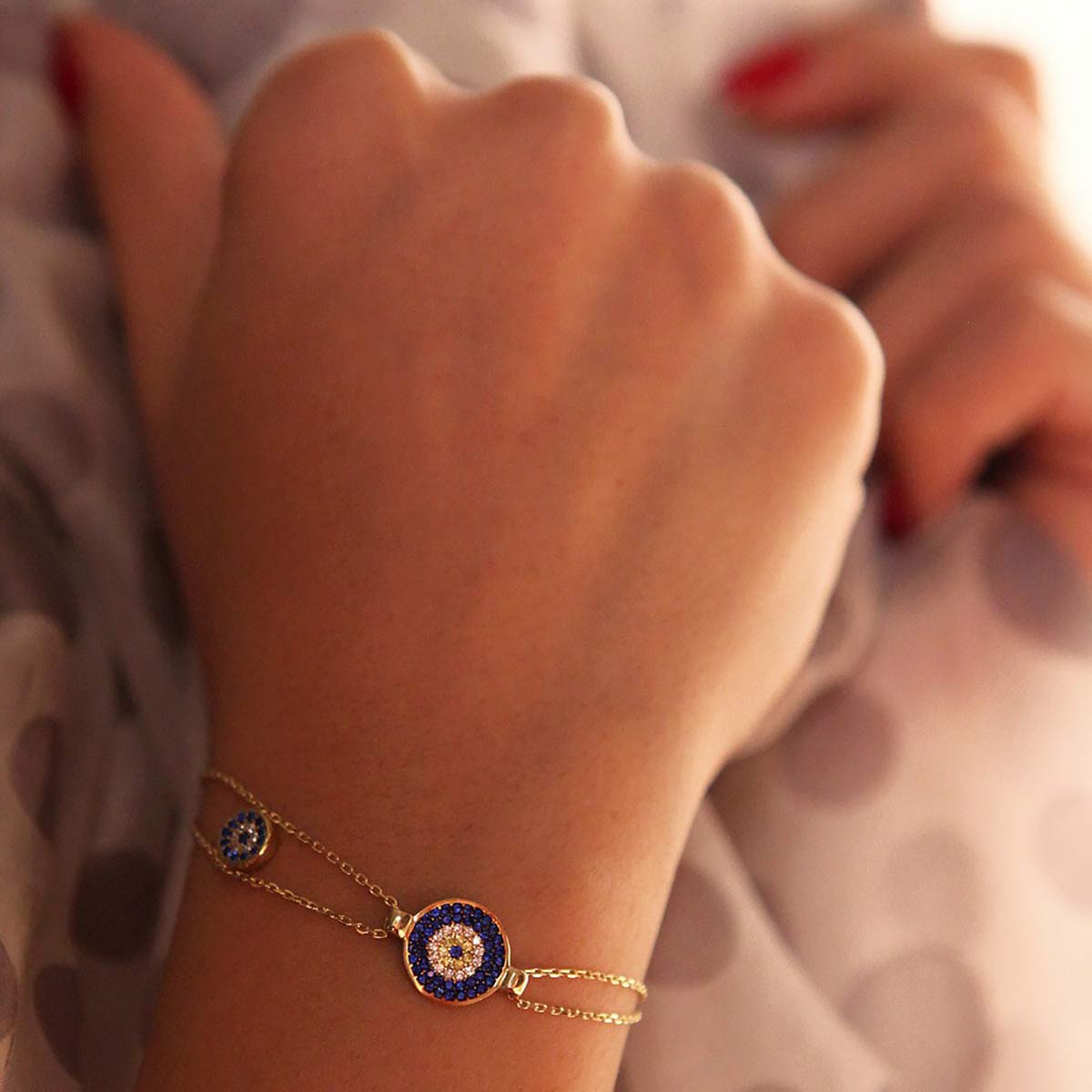 دستبند زنجير طلا  کد RS-74