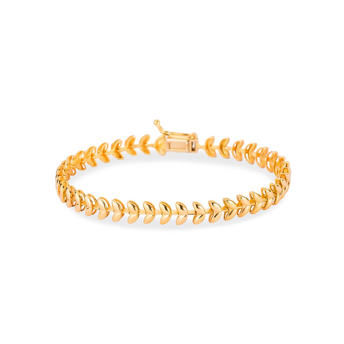 دستبند زنجير طلا  کد BM353