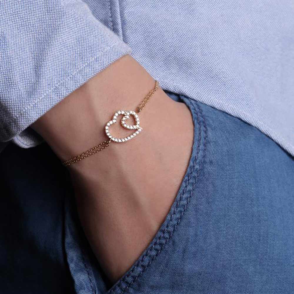 دستبند زنجير طلا  کد RS-180