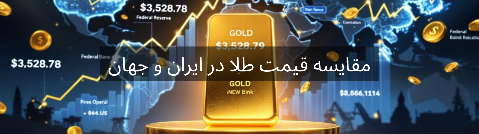مقایسه قیمت طلا در ایران و جهان