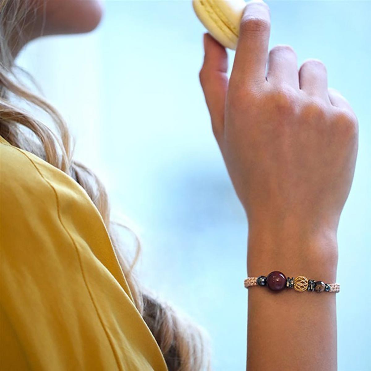 دستبند سنگی  کد BSH057