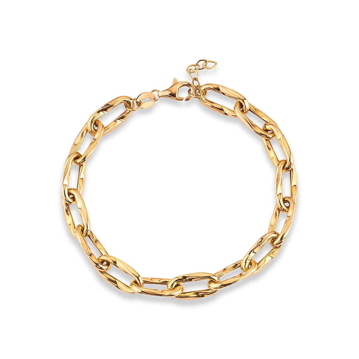 دستبند زنجير طلا  کد BMOH136