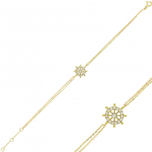 دستبند زنجير طلا  کد RSB-1