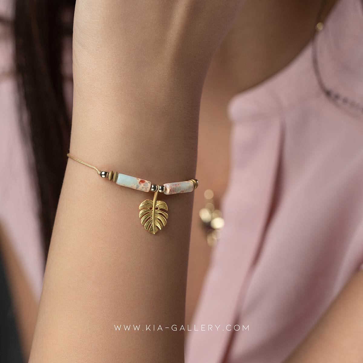 دستبند سنگی  کد BSH271