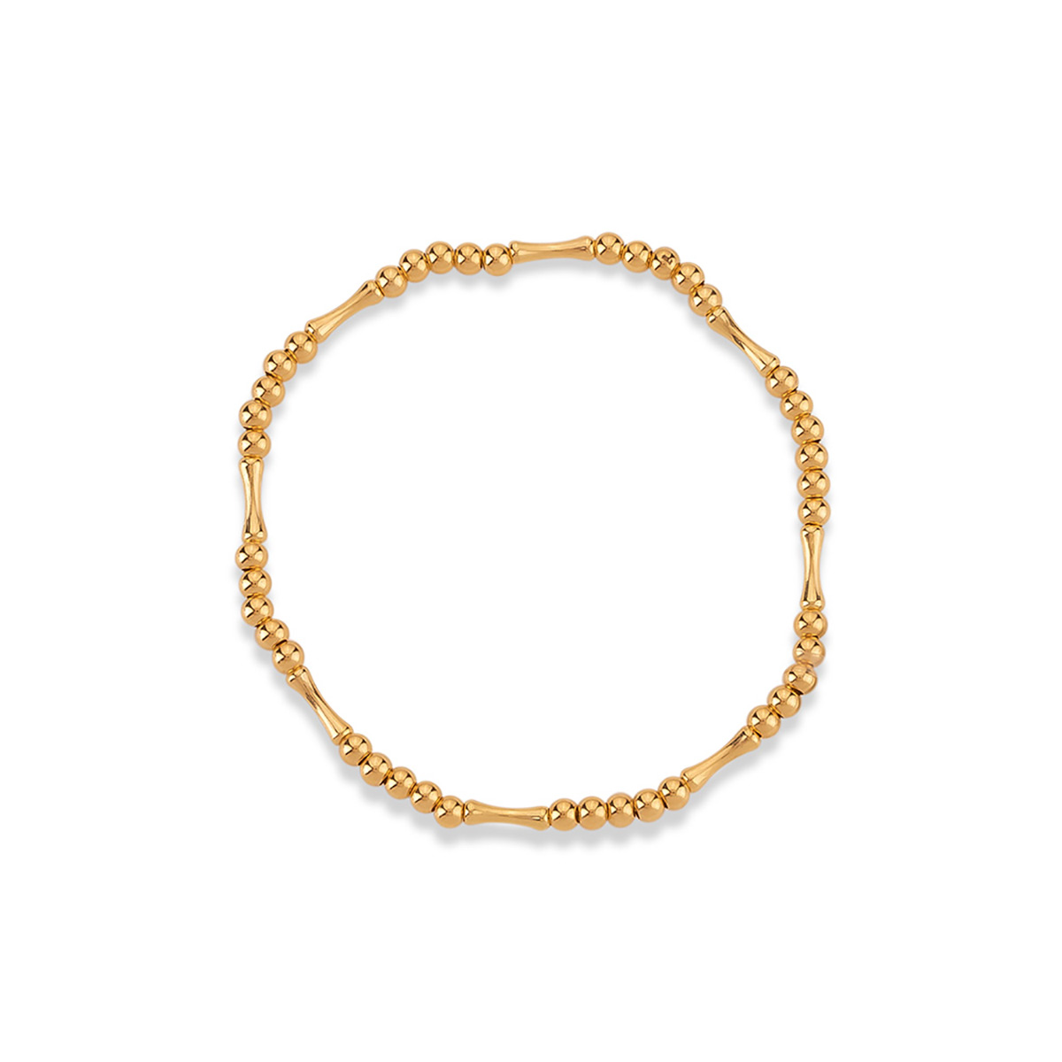 دستبند زنجير طلا گوی استوانه کد BMR527