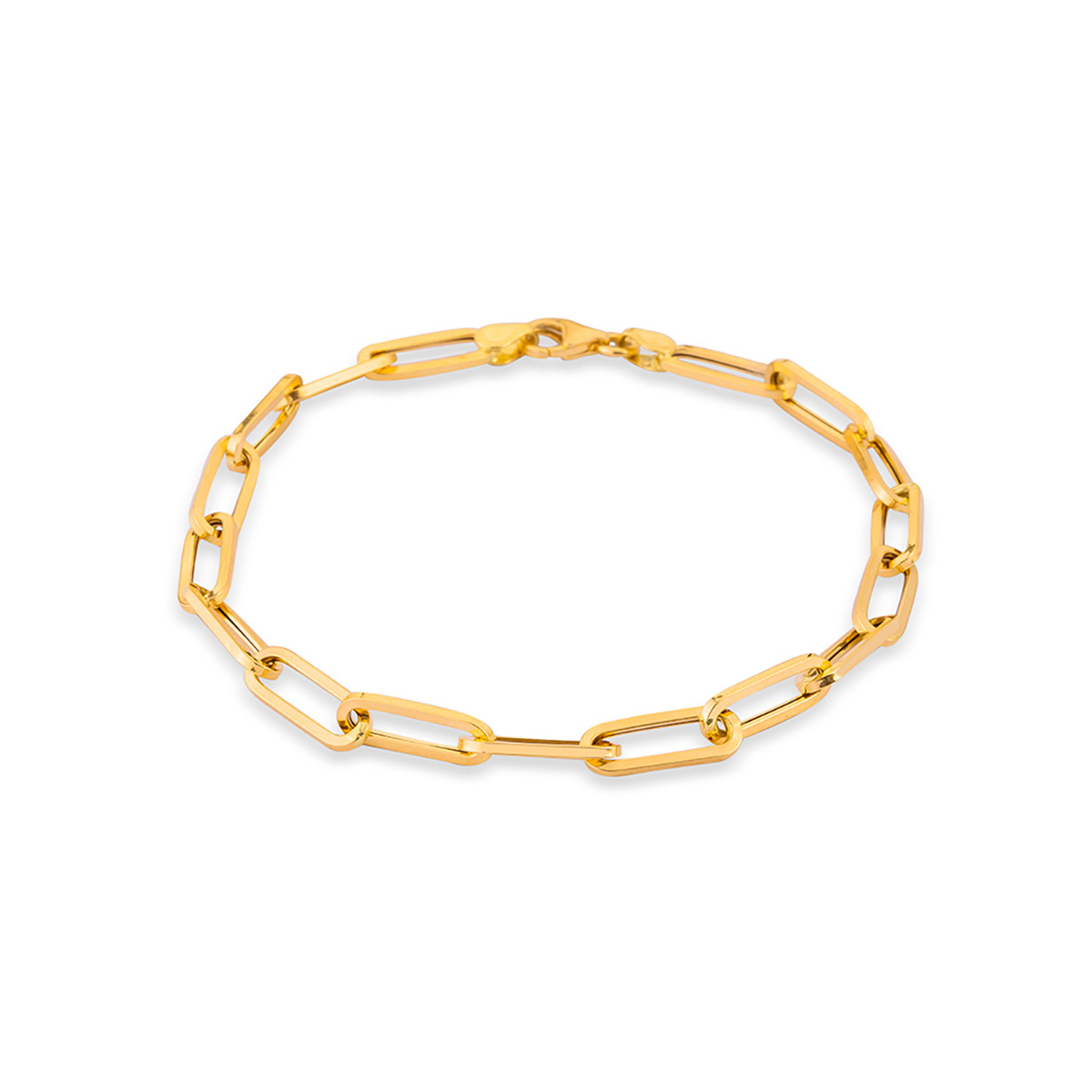 دستبند زنجير طلا  کد OB007