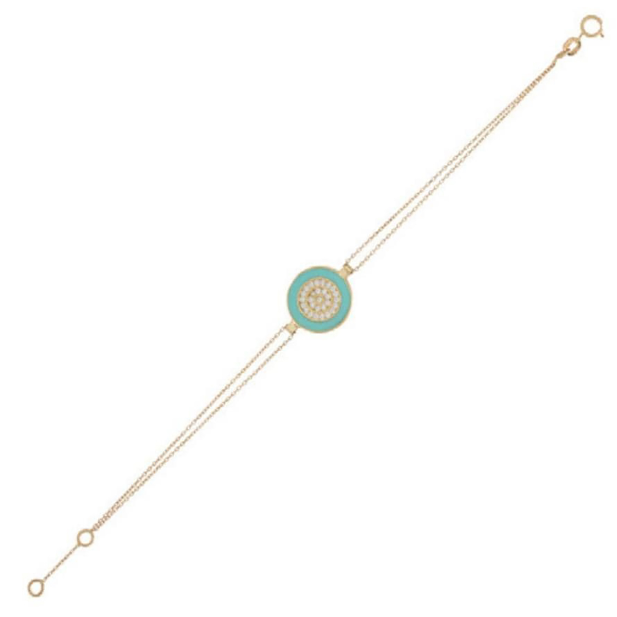 دستبند زنجير طلا  کد BMOH135