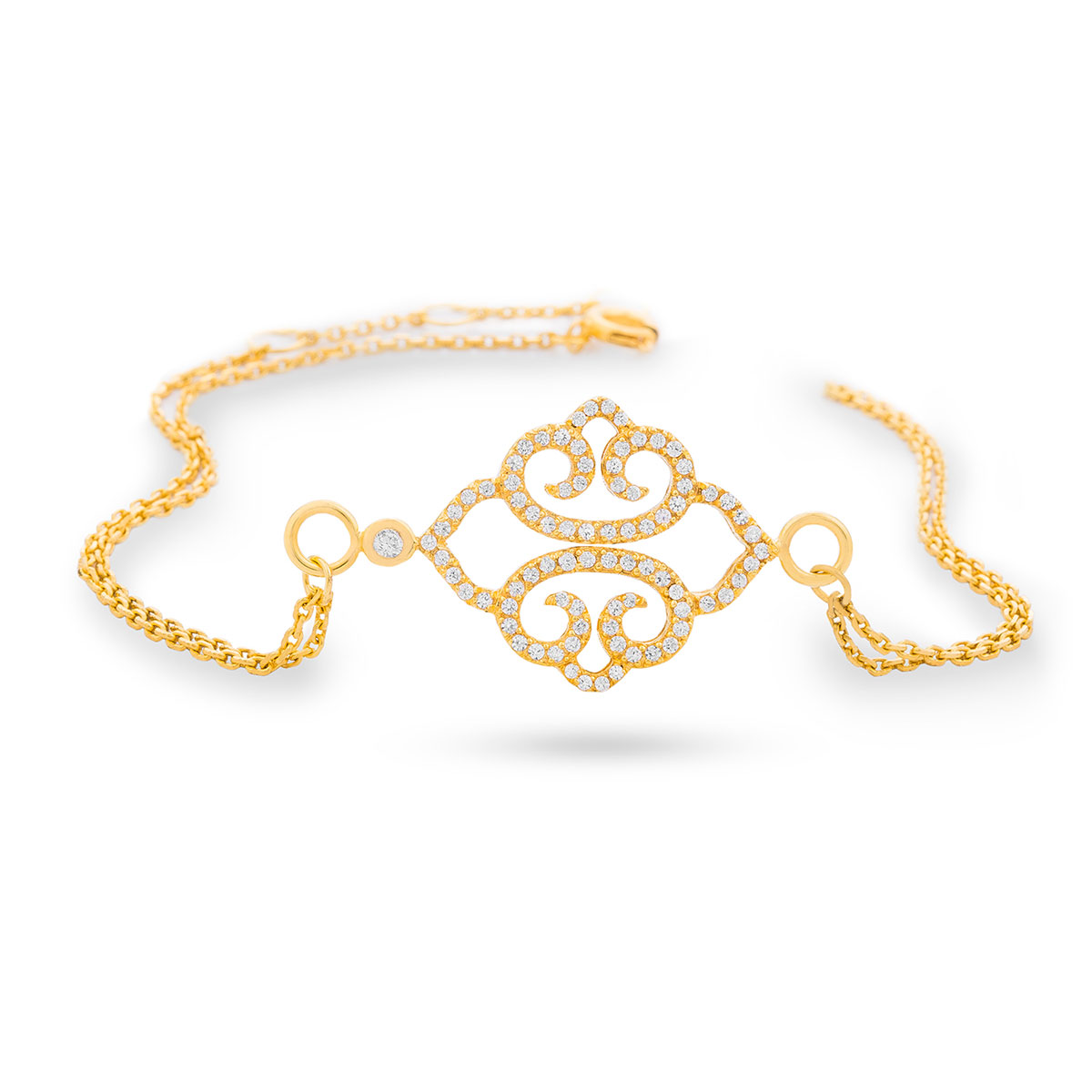 دستبند زنجير طلا  کد BM147