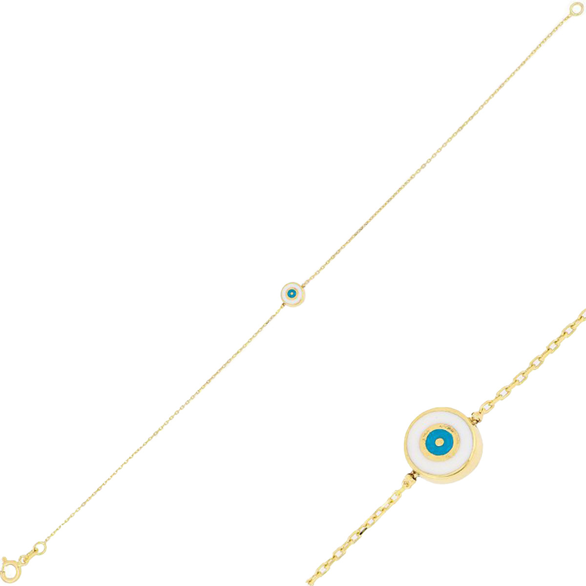 دستبند زنجير طلا  کد BMOH059