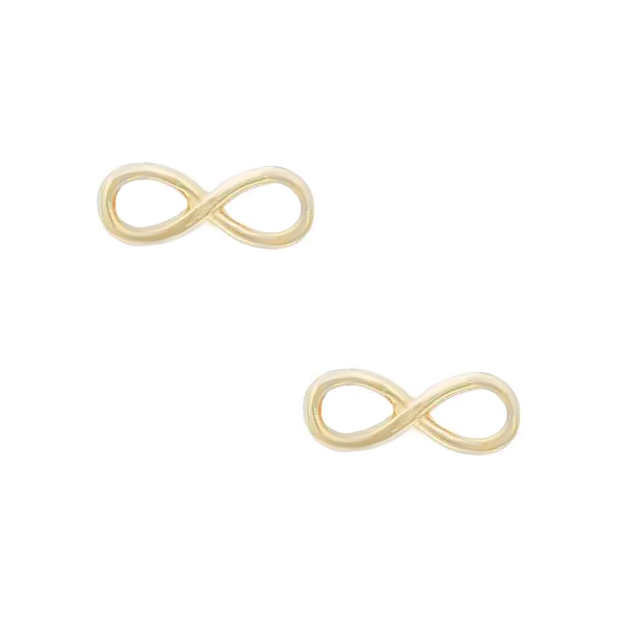 گوشواره گوشواره میخی طلا طرح بینهایت ساده کد EMOH022