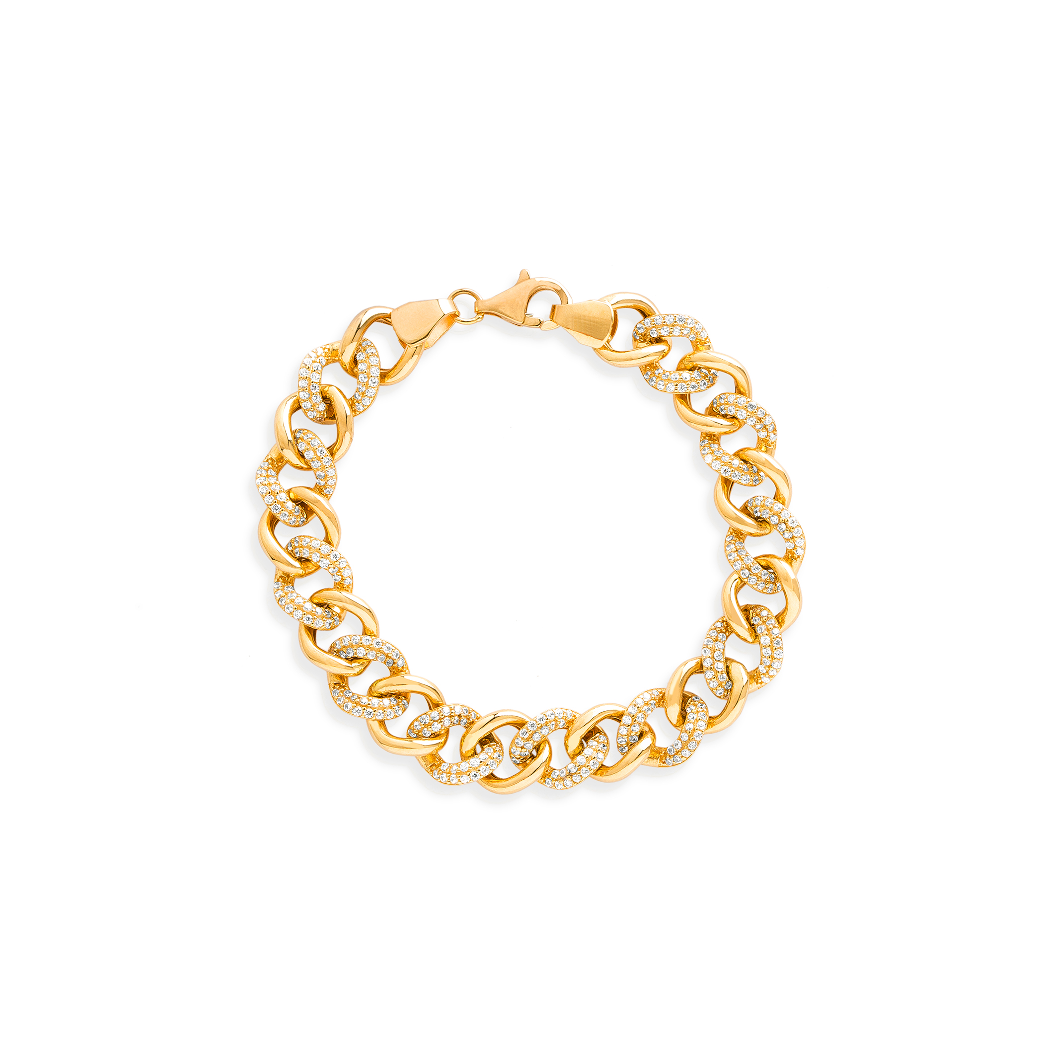 دستبند زنجير طلا  کد RSB-1149