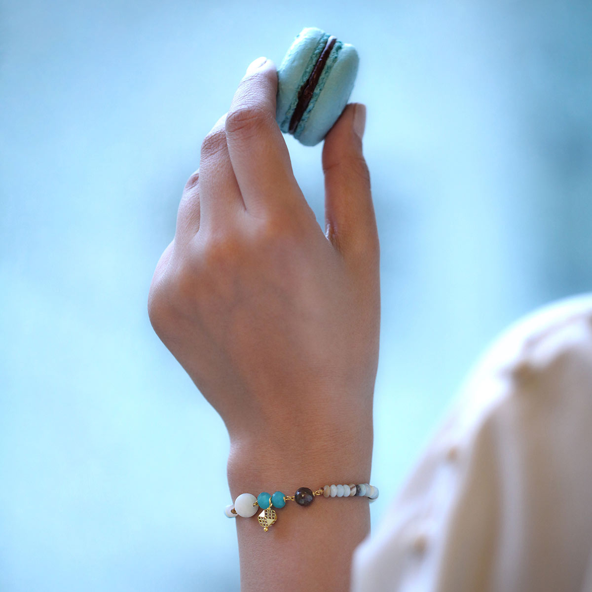 دستبند سنگی  کد BSH062