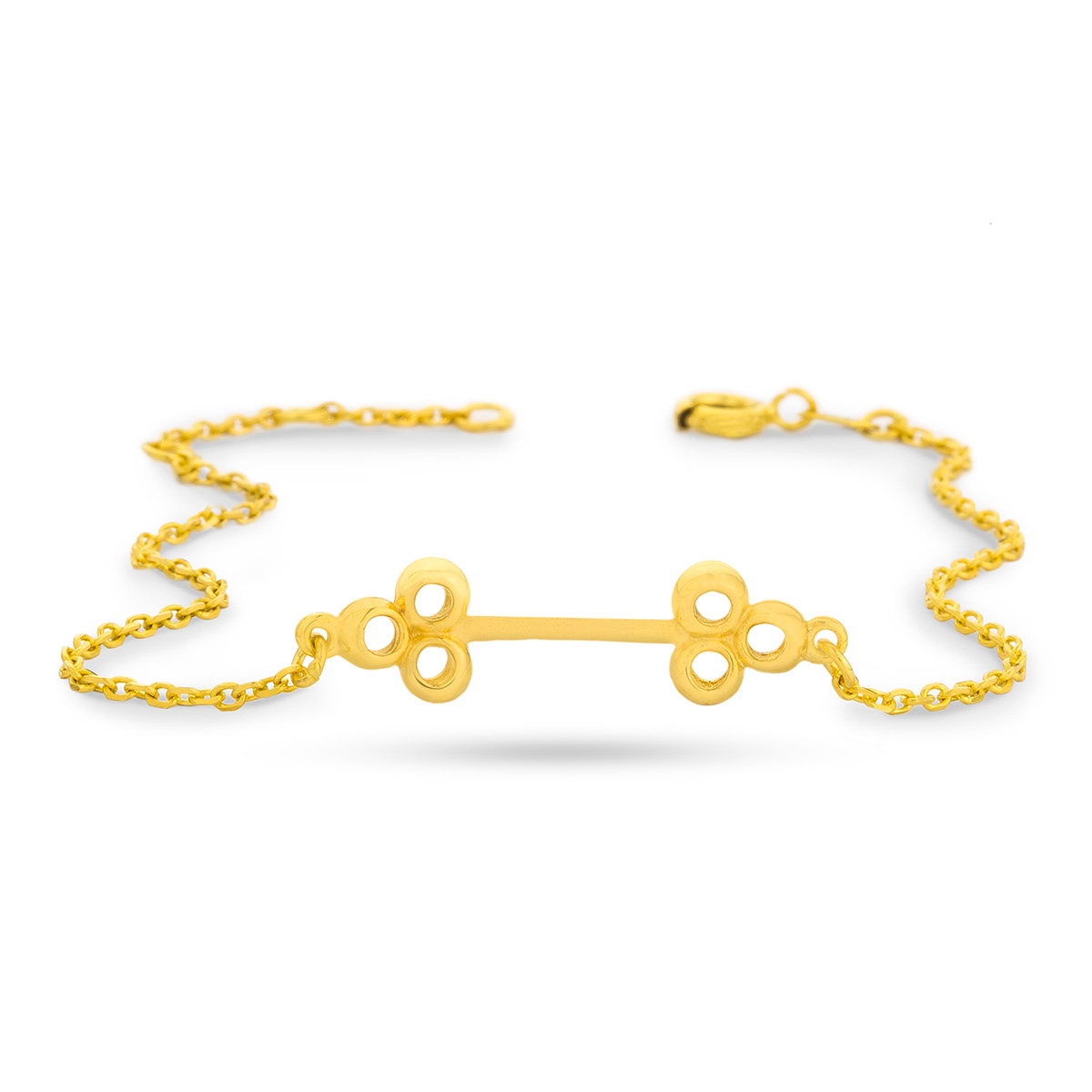 دستبند زنجير طلا  کد BMH047