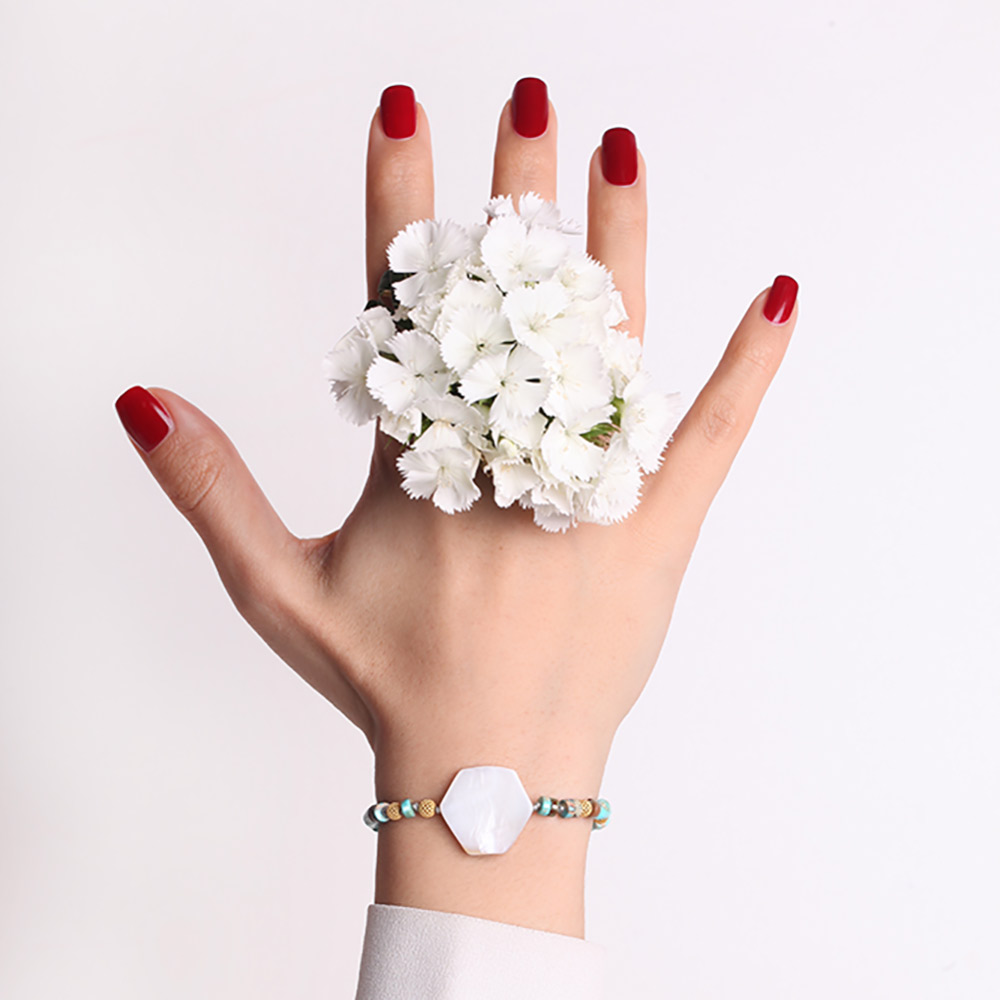 دستبند سنگی  کد BSH048