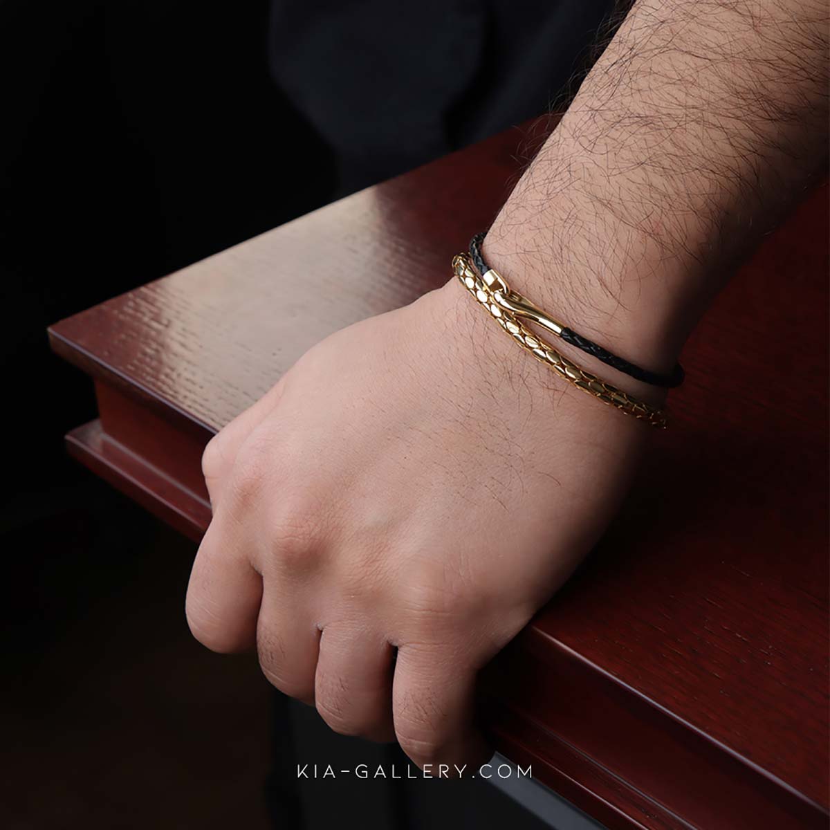 دستبند زنجير طلا  کد BM428