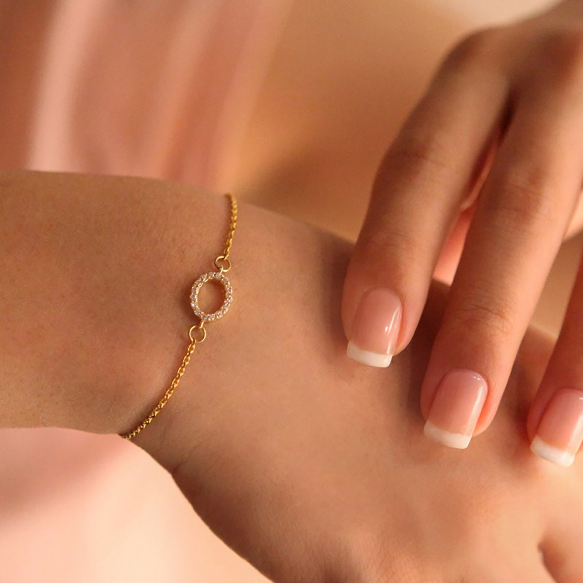 دستبند زنجير طلا  کد BM279