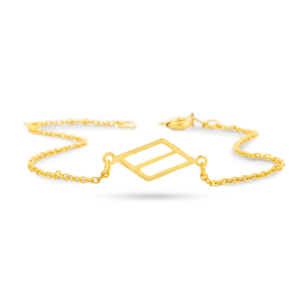 دستبند زنجير طلا  کد BMH040