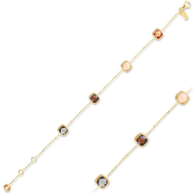 دستبند زنجير طلا  کد MRCB-8