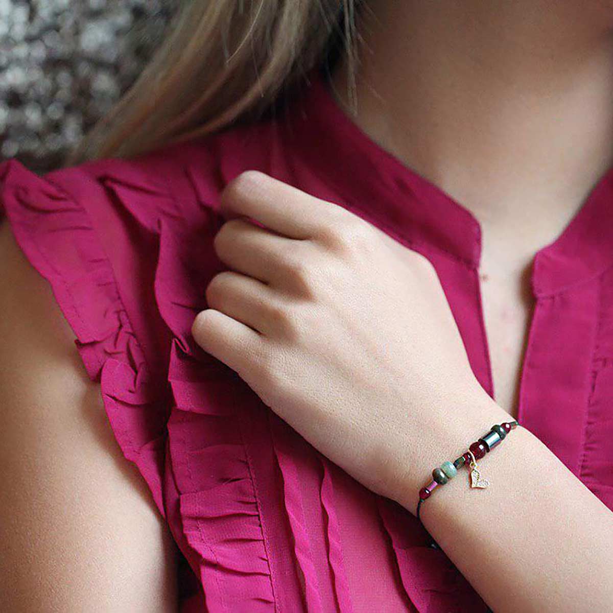 دستبند سنگی  کد BSH132