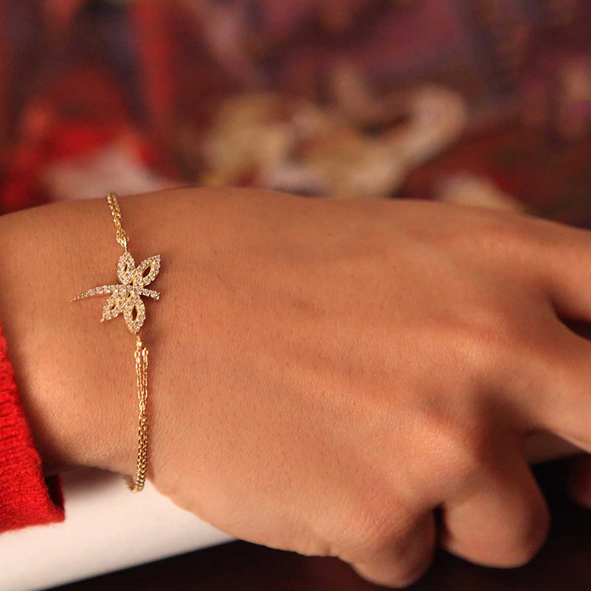 دستبند زنجير طلا  کد RSB-1486