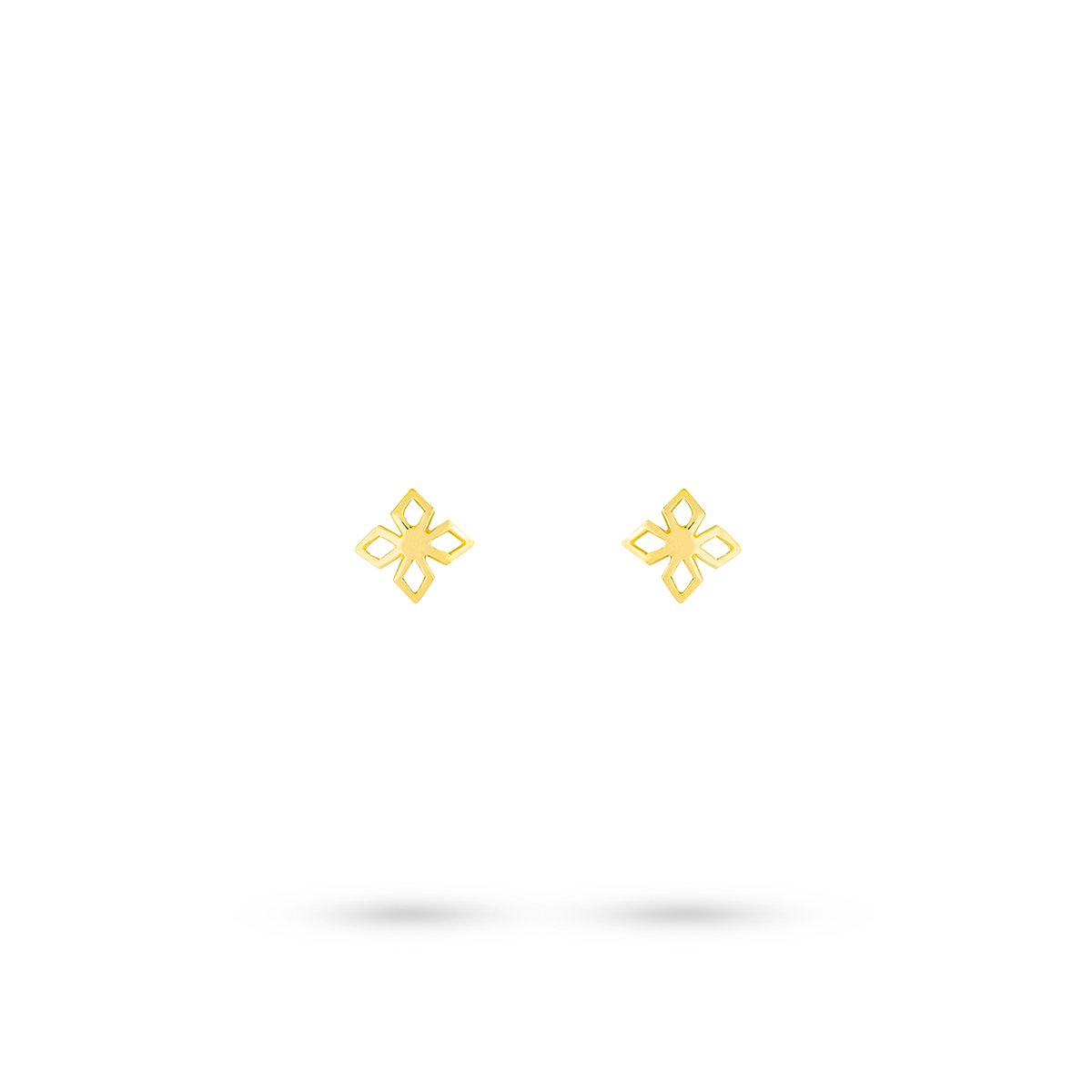 گوشواره گوشواره میخی طلا طرح ستاره میخی کد EM014