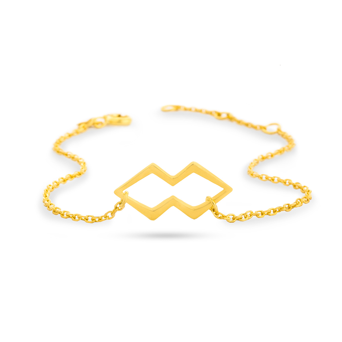 دستبند زنجير طلا  کد BMH041