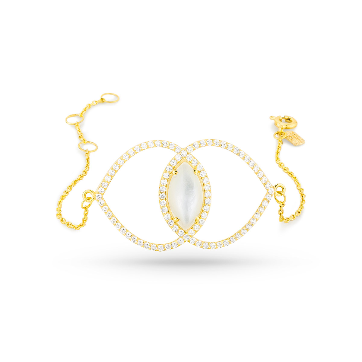 دستبند زنجير طلا  کد BM064