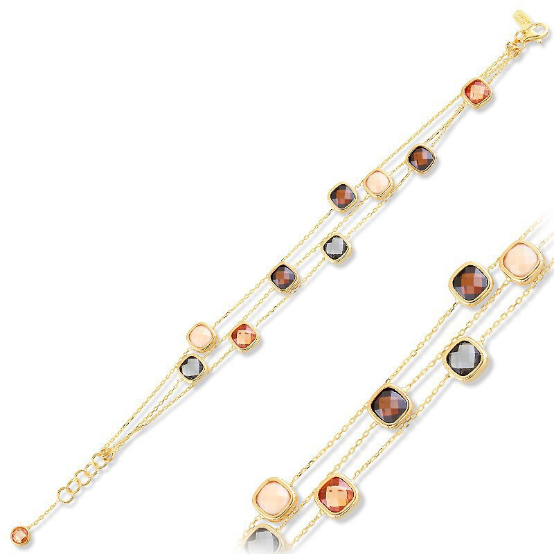 دستبند زنجير طلا  کد MRCB-4